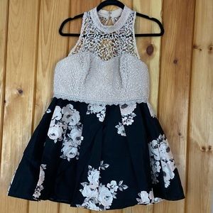 Short two piece homecoming dress